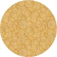 thumbnail image 1 of Ahgly Company Machine Washable Indoor Round Transitional Chrome Gold Yellow Area Rugs, 7' Round, 1 of 7