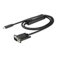 thumbnail image 2 of StarTech.com Câble USB-C vers VGA de 3 Pi (1 m), Adaptateur Actif Vidéo USB Type-C vers VGA 1920x1200/1080p, Compatible Thunderbolt 3, Câble Portable vers Moniteur/projecteur VGA Mode Alt DP HBR2 - Câble Vidéo USB-C de 1 m (CDP2VGAMM1MB) - Adaptateur Vidéo Externe - USB-C - VGA - pour P/N : TB4CDOCK, 2 of 5