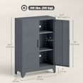 thumbnail image 3 of HOMCOM Armoire de Rangement Industrielle en Acier Organisateur de Rangement, 3 of 10