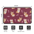 thumbnail image 5 of Christmas Corgi Door Rugs,Washable Non Slip Door Mats Indoor,Decorative Door Mats,Entry Mat Indoor for Entrance,Bedroom,Kitchen,Bathroom,30"x17", 5 of 6