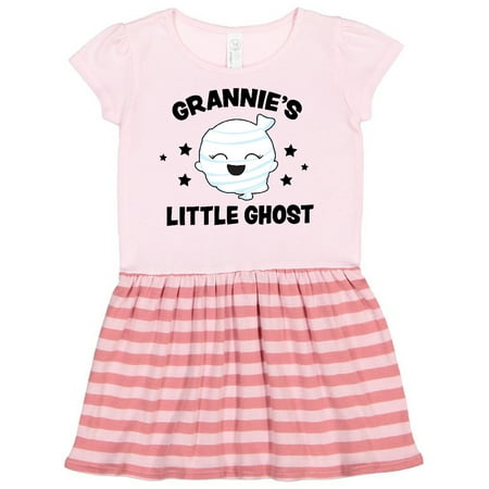 

Inktastic Cute Grannie s Little Ghost with Stars Gift Toddler Girl Dress