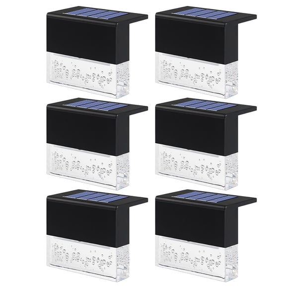Luz solar Luz de jardín al aire libre Luz de pared de decoración de escalera Wmkox8yii jkg6974