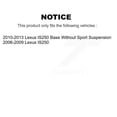 thumbnail image 2 of Transit Auto Rear Disc Brake Coated Caliper Drilled Slotted Rotors and Ceramic Pads Kit for Car Lexus IS250 KCD-101579N, 2 of 11
