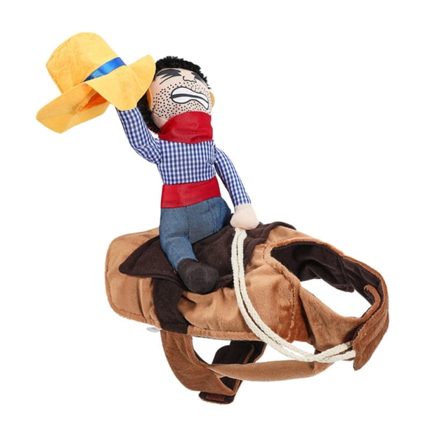 Disfraces divertidos para mascotas, gatos y perros transformados en divertidos disfraces navideños, sombreros ondeantes, disfraces de cosplay para mascotas de vaquero