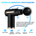 thumbnail image 4 of Pistola de Masaje Muscular Profundo 60W 5 Velocidades 4 Cabezales Xtellar negro, 4 of 4