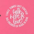 thumbnail image 6 of Wild Bobby, Faith Hope & Love Three Things That Last Forever Inspirational/Christian Women Racerback Tank Top, Hot Pink, Medium, 6 of 6