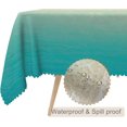 thumbnail image 2 of 60x84inch Summer Beach Tablecloth Ocean Sand Beach Sea Waves Nature Scenic Table Cloth Dust Proof Wrinkle Resistant Table Cover for Dining Kitchen Cafe Outdoor Picnic Events Parties Supplies, 2 of 7