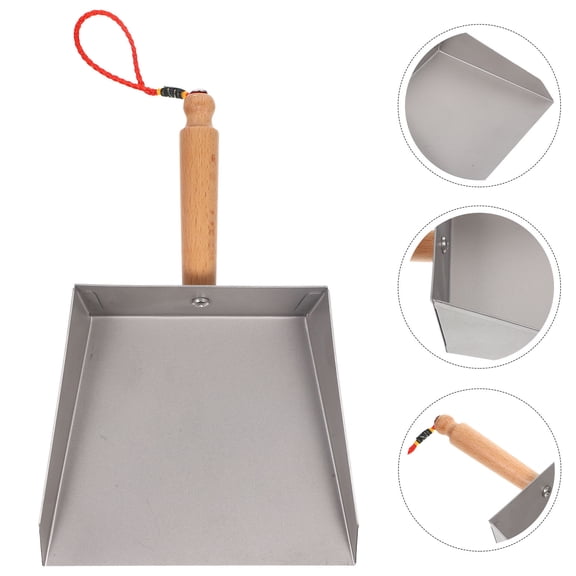 Raindrops Small Kitchen Table Dustpan and Broom Set, Stainless Steel, , Child-Friendly Cleaning Tool