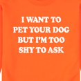 thumbnail image 3 of Instant Message - I Want To Pet Your Dog - Men's Crew Neck Fleece Pullover, 3 of 7
