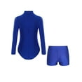 thumbnail image 2 of TSSOE Kids Boys Long Sleeve Latin Salsa Ballroom Dance Bodysuit Gymnastics Leotard with Athletic Tumbling Shorts Set Blue 16, 2 of 3