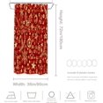 thumbnail image 5 of Christmas Celebration Decor Shower Curtain,Red Christmas Checkered Bathroom Decor Polyester Fiber Plastic Rings Quick-Drying Waterproof for Bathtubs/Bathroom, 72x36 inches, 5 of 6