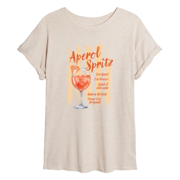 Instant Message - Aperol Spritz Oversized Graphic T-Shirt