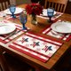 thumbnail image 1 of 4th Of July Placemat Set Independence Day Heat Mats Patriotic Star Stripe Table Protectors Washable Fabric Chargers For Dining Coffee Table, 1 of 5