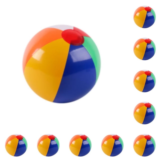 Bola de agua Eigraketly juguete de playa inflable multicolor 25cm 10Conjunto