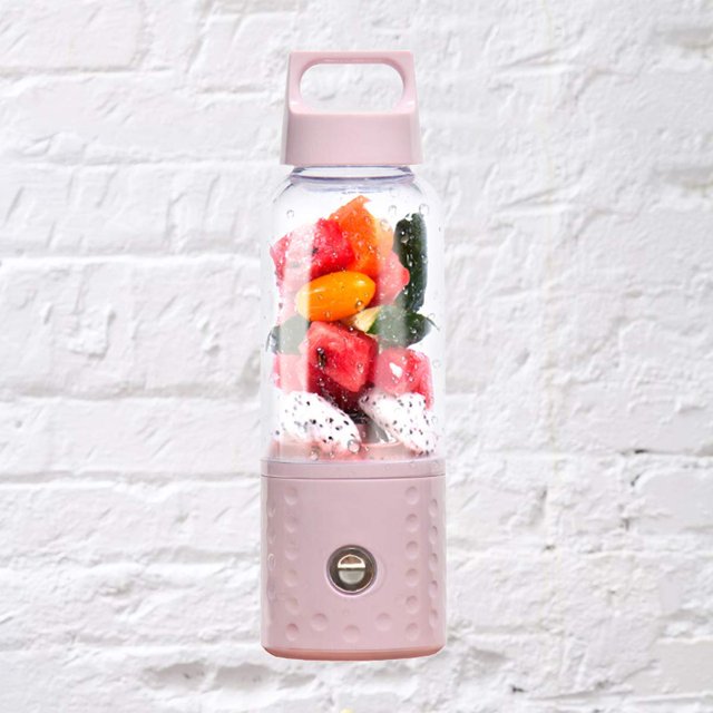 SASABAXI 1Pcs Tasse de Jus Portable Machine à Jus de Fruits pour Amateurs de Voyage Rose