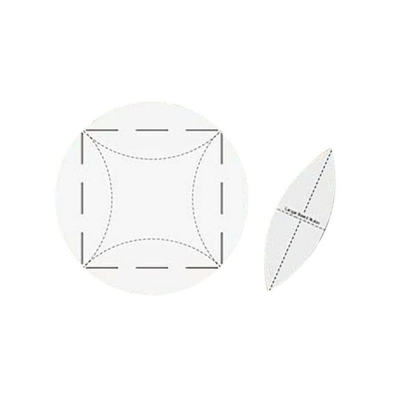 Boovnll Tool Kit, A Set of Folding and Cutting Process Templates for Manual Cutting and Patchwork of 2 Composite Quilted Flower Mats, Tool Set, Home Essentials, Household Essentials