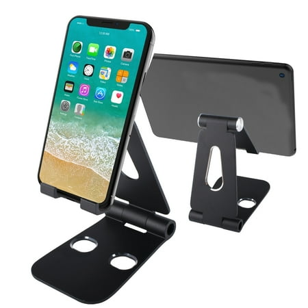 Support de téléphone portable bureau en aluminium support table berceau  pour tablette 1 pc argenté