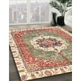 thumbnail image 2 of Ahgly Company Indoor Round Abstract Chestnut Red Abstract Area Rugs, 5' Round, 2 of 6