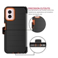 thumbnail image 6 of For Motorola Moto G Power 2024 6.7" Case,Heavy Duty Rugged Defender Case with [Belt Clip Holster] [Built in Screen Protecotr], Shockproof Full Body Protection Kickstand Cover, Orange, 6 of 9