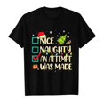 thumbnail image 5 of Nice Naughty An Attempt Was Made Shirt for Women Short Sleeve Crewneck Funny Christmas T Shirts Holiday Party Tops, 5 of 5