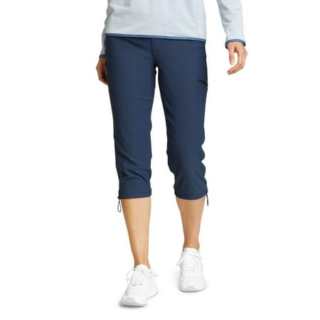 Women's Eddie Bauer Waterproof Rainier Active Capris Color: Medium Indigo Size: 14