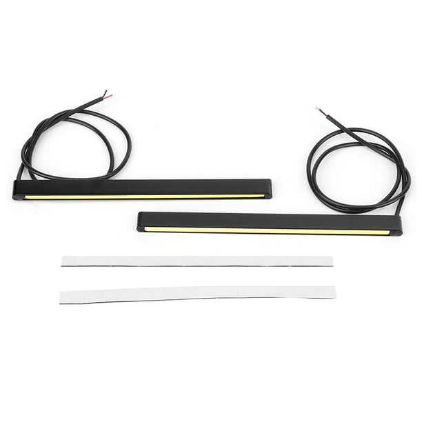 Luz de circulación diurna COB impermeable de alto brillo LED DRL lámpara de modificación de coche 16CM blanco Jadeshay A