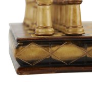 DecMode 10 x 3 Brown Polystone Chess Game Set, 1-Piece