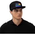 thumbnail image 6 of Pride Rainbow LGBT Flag of Maine Snapback Hats for Men Women Baseball Cap Adjustable Flat Bill Sun Hat, 6 of 8