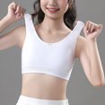 thumbnail image 6 of Girl Sports Bra Teen Girl Sports Bras Solid Soft Ice Silk Wireless Bras with Support and Lift Seamless Comfy Training Soft Underwear White XXL, 6 of 6