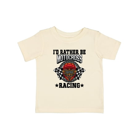 

Inktastic Id Rather Be Motocross Racing Boys Baby T-Shirt
