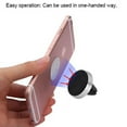 thumbnail image 4 of Electroplating Magnetic Car Air Vent Mount Holder for LG Q60, K50, K40, BLU Studio X8 HD (2019), Alcatel 1c (2019) (Black) + Mini Stylus, 4 of 6