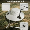 thumbnail image 7 of USB Charging Fan Hat,2-in-1 Hands-free Hat Fan with Detachable Neck, UPF 50+ Wide Brim Sun Hat,2600mAh Rechargeable Fishing Essentials for Camping Travel Delivery Outdoor-Black, 7 of 7
