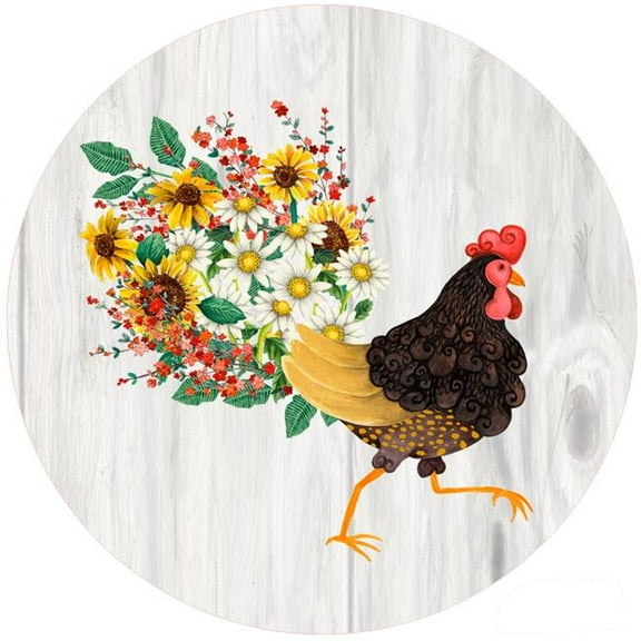 Andreas  JO-GGFR Floral Rooster Jar Opener