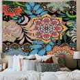 thumbnail image 3 of Boho Floral Wall Tapestry for Bedroom, Colorful Boho Flowers Tapestry Wall Hanging, Bohemian Flowers Aesthetic Wall Tapestries, Boho Decor Tapestry for Living Hippie Room,60X40in, 3 of 5