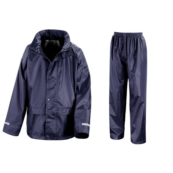 Result Core Boys/Girls Junior Waterproof Windproof Rain Suit Jacket And Trousers Set