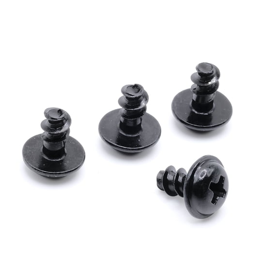 Stainless Screws for BMW M5 x 8mm License Plates (Set of 4, Black, Rear)