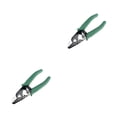 thumbnail image 1 of Methold Pelacables de fibra Mango antideslizante Abrazadera Alicates pelacables Acero Profesional Portátil de bolsillo Herramienta de mano de Verde 2piezas, 1 of 6