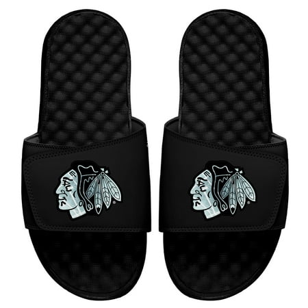 

Men s ISlide Black Chicago Blackhawks Ice Clipping Mask Slide Sandals