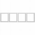 thumbnail image 7 of Lorell Relevance LLR59711 60 in. Wall-Mount Hutch Frosted Glass Door - Pack of 3, 7 of 7