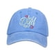 thumbnail image 1 of Gorra de béisbol bordada con visera para el sol, gorra de golf, regalo para el Día del Padre, transpirable para hombre. Azul, 1 of 9
