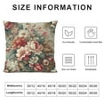 thumbnail image 5 of JEUXUS Wildflowers Floral Botanical Printed Short Plush Pillowcase White, 5 of 5