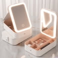 thumbnail image 3 of Case De Maquillaje Con Espejo De Iluminación, Caja Cosmética Portátil De Batería De 1200 MAh Para Viajar Por Casa, 3 of 7