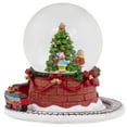 thumbnail image 4 of Northlight Christmas Tree with Revolving Train Musical Snow Globe - 6.5", 4 of 6