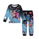 thumbnail image 1 of Pop cazadora para niña Demo-n Pajamas Hunters,HUNTR/X Rumi,Mire Zoeyy Kids Long Sleeve Pajamas,Huntrix Printed Fashion Suit Skirt Round Neck Long Sleeve Top Pants, 1 of 4