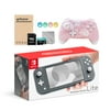 Nintendo Switch Lite 10 in 1 Combo: NS Lite Gray 32GB Console, Mytrix Sakura Wireless Pro Controller, and Mytrix Accessories Bundle for Nintendo Switch Lite and More