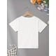 thumbnail image 2 of Camiseta creativa para niña con estampado "Primer día de clases", suave, elástica, cómoda, de cuello redondo y manga corta, top de verano para niña, 2 of 6