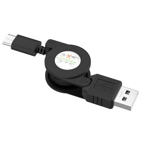 Grofry Type-C Retractable Data Sync Phone USB 3.1 Charging Cable Cord for Android iOS Black price history on PriceWatchPro