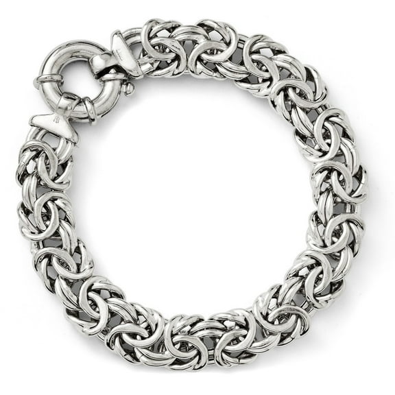 Sterling Silver Fancy Link Bracelet - 23.0 Grams - 7.5 Inch