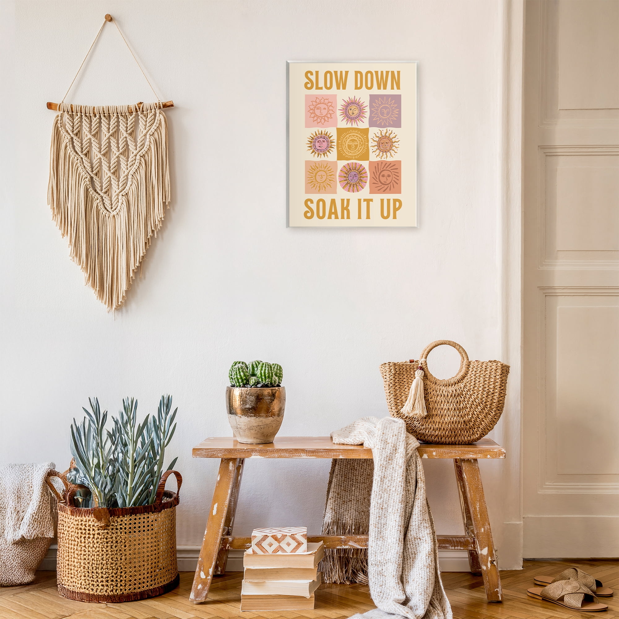 Stupell Industries Slow Down Soak It Up Wall Plaque Art, design by Two If By Sea Studios