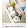 thumbnail image 4 of Yamazaki Home Storage Caddy - 2 Sizes, White, Steel + Wood, Large, Handle, No Assembly, 4 of 7